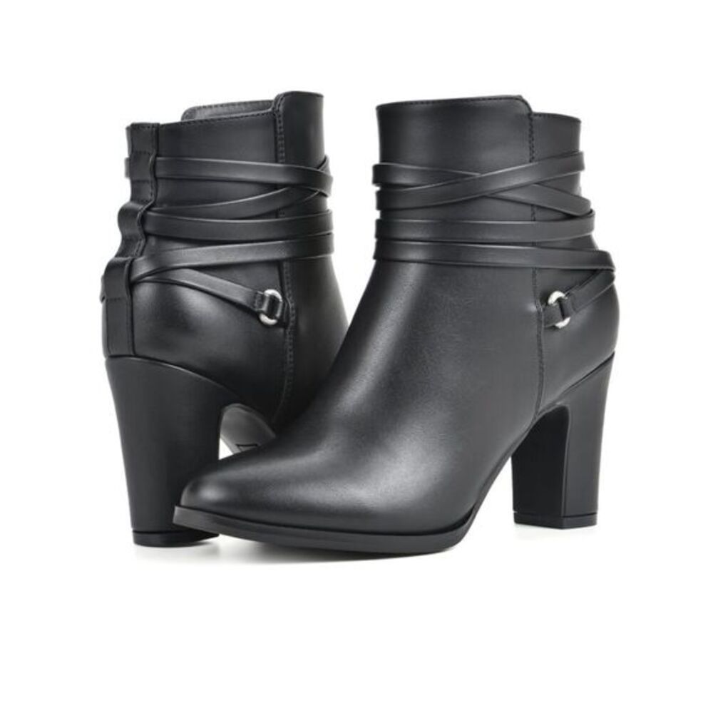 WHITE MOUNTAIN Women's Shoes Teaser Block Heel Bootie Size 9.5 NEW # box A39
